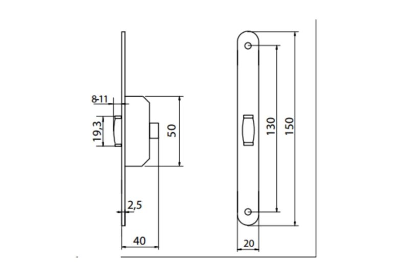 Роликовая защелка abloy 4238