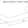 Abloy INOXI 3-19 EXIT ukselink mõõdud Palmett lukud
