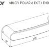 Abloy POLAR 6 EXIT ukselink mõõdud Palmett lukud