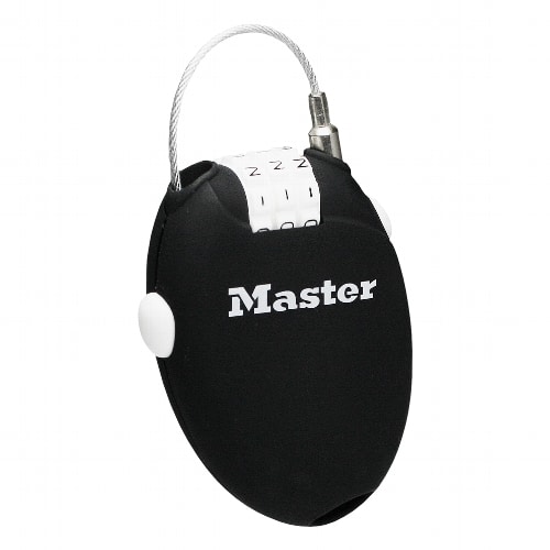 Master Lock 4603 sissetõmmatav kaabel koodiga Palmett Lukud