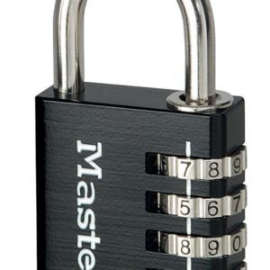 Master Lock 7640 koodiga tabalukk kappidele - Must