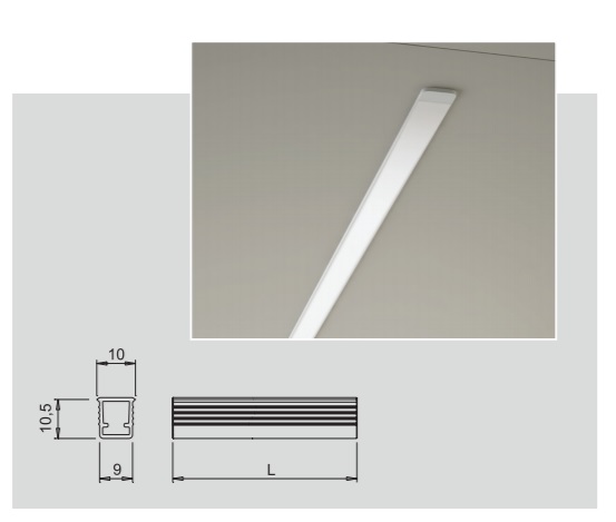 Beslag Design LED-riba profiil Apex Palmett Lukud
