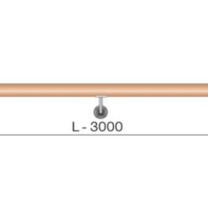 Puidust käsipuu komplekt, 3000 mm-Palmett-Lukud