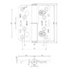 Abloy lehthing 3548 RST joonis Palmett Lukud