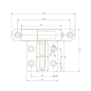 Polthing-DIN 15/57 ZN adapteriga joonis Palmett Lukud
