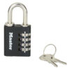Master Lock 7640 koodiga tabalukk kappidele – Must, 28 mm sang Palmett Lukud