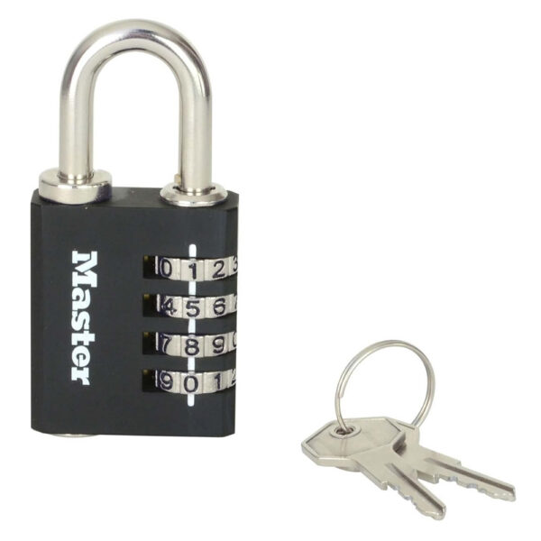 Master Lock 7640 koodiga tabalukk kappidele – Must, 28 mm sang Palmett Lukud