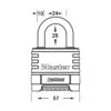 Master Lock koodiga tabalukk 1178D mõõdud Palmett Lukud