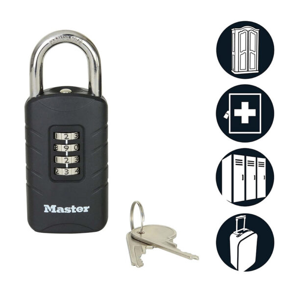Master Lock koodiga tabalukk 656 Palmett Lukud