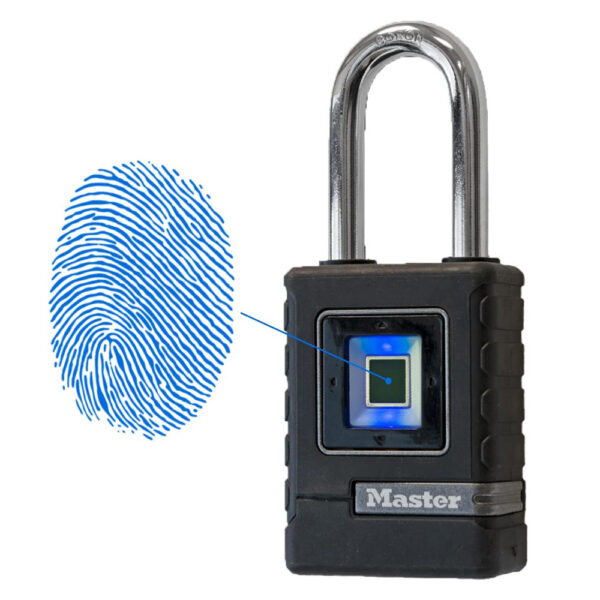Master Lock sõrmejäljelugejaga tabalukk 4901 Palmett Lukud