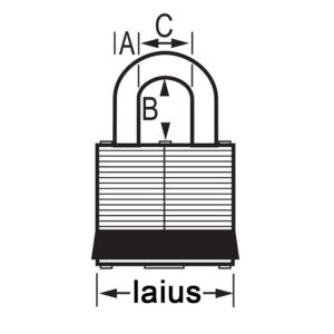 Master Lock tabalukk 3RED joonis Palmett Lukud