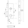 Kitsasprofiili lukuraam 92/40/22 Palmett Lukud