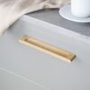 Beslag Design puidust käepide Dalen Palmett Lukud