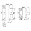 Lukustusriiv teraskuulidega 16x70x12 mm Palmett Lukud