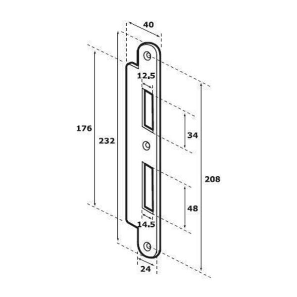 Abloy EA322 joonis Palmett Lukud